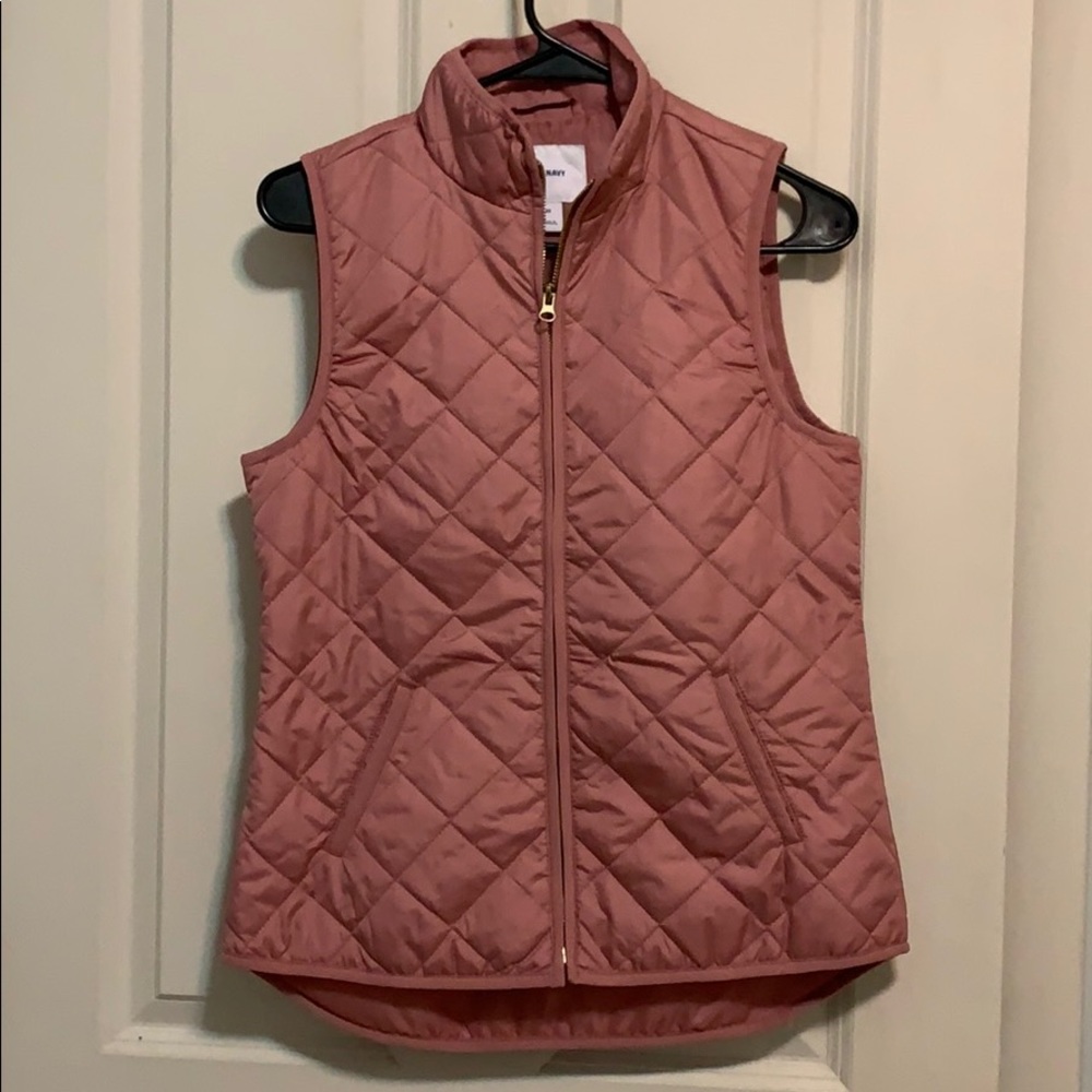 Mauve Quilted Vest